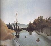 Henri Rousseau, View of the Footbridge of Passy